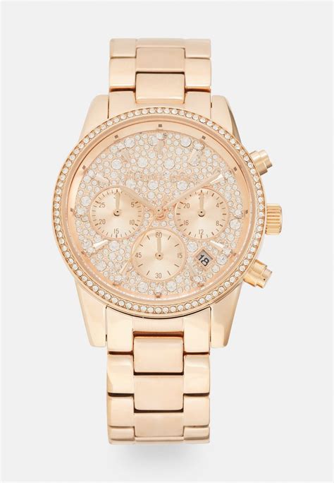 michael kors ritz roze en goud zalando|Michael Kors Horloges voor dames online kopen.